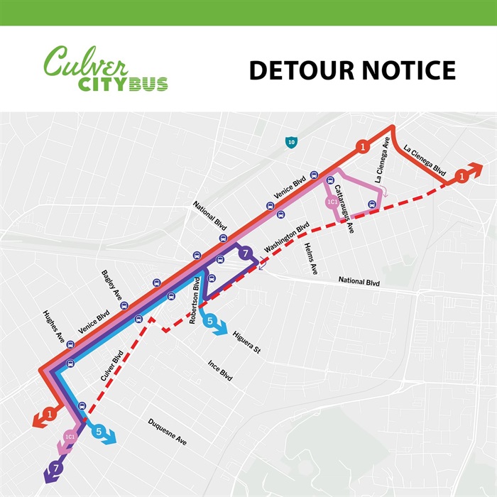 MOVE Construction Transit Detour Map